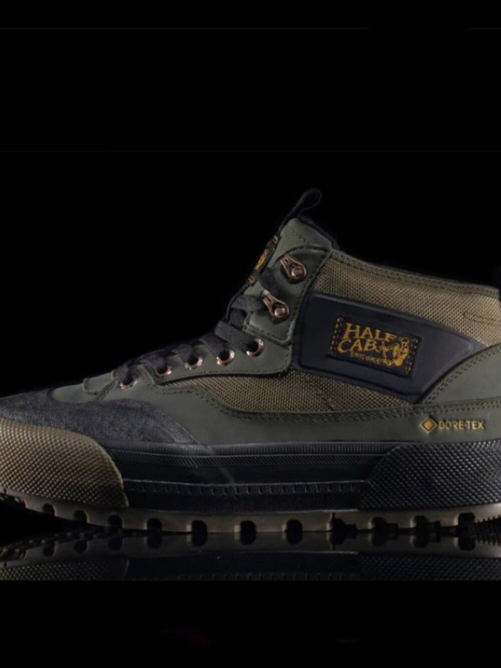 New Vans Half Cab GoreTex MTE-3 Sneakers Grape Leaf Black Mid Top Men 8.5